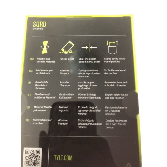 TYLT SQRD Protective Case For Apple iPhone 5 Slim Design Shockproof Purple - Picture 2 of 4